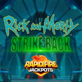 logotipo de Rick and Morty Strike Back Rapid Fire Jackpots