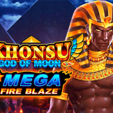 logotipo de Khonsu God of Moon Mega Fire Blaze