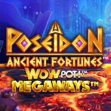 logotipo de Ancient Fortunes Poseidon WowPot Megaways