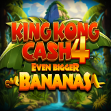 logotipo de King Kong Cash Even Bigger Bananas 4