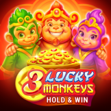 logotipo de 3 Lucky Monkeys Hold & Win