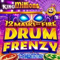 logotipo de 12 Masks of Fire Drum Frenzy King Millions
