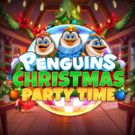 logotipo de Penguins Christmas Party Time