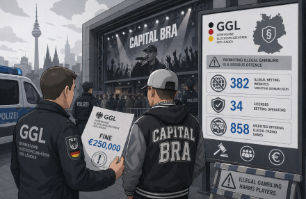 imagen de La GGL alemana multa a un rapero con €250kpor promover el juego ilegal