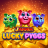 logotipo de J Mania Lucky Pigs