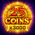 logotipo de 25 Coins x3000