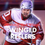 logotipo de Detroit Red Wings Winged Reelers