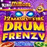 logotipo de 12 Masks of Fire Drum Frenzy King Millions