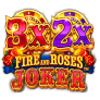 logotipo de 3x 2x Fire and Roses Joker