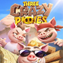 logotipo de Three Crazy Piggies