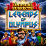 logotipo de Unusual Suspects Legends of Olympus