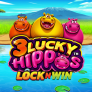 logotipo de 3 Lucky Hippos