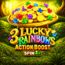 logotipo de 3 Lucky Rainbows Action Boost SpinUP