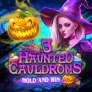 logotipo de 3 Haunted Cauldrons Hold and Win