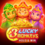 logotipo de 3 Lucky Monkeys Hold & Win