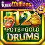 logotipo de 12 Pots of Gold Drums King Millions