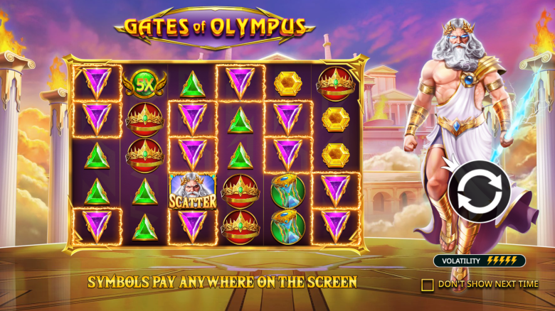 Gates of Olympus Main Screen