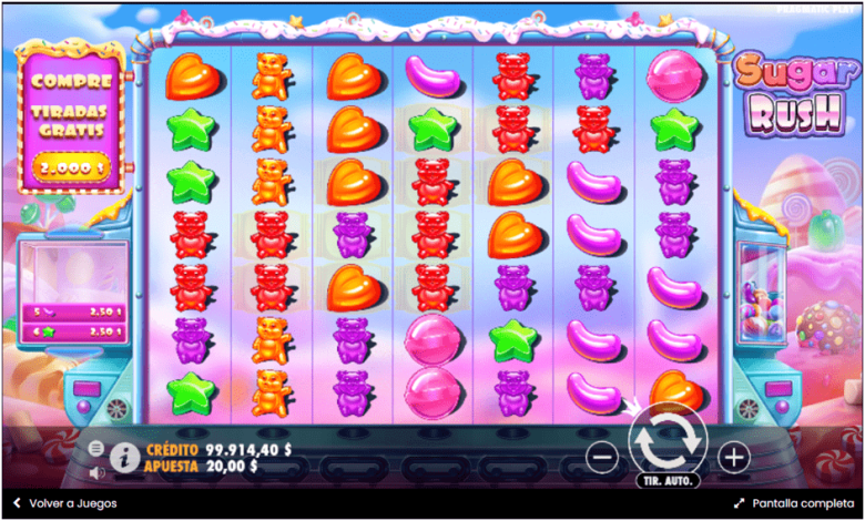 Tragamonedas Sugar Rush de Pragmatic Play