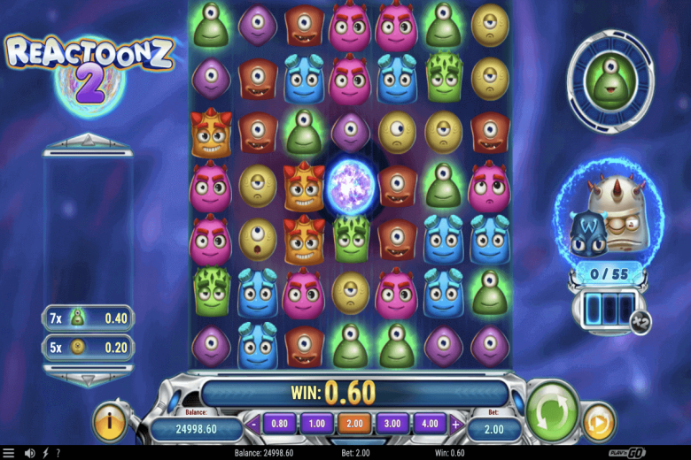 Potencial de ganancia de Reactoonz 2