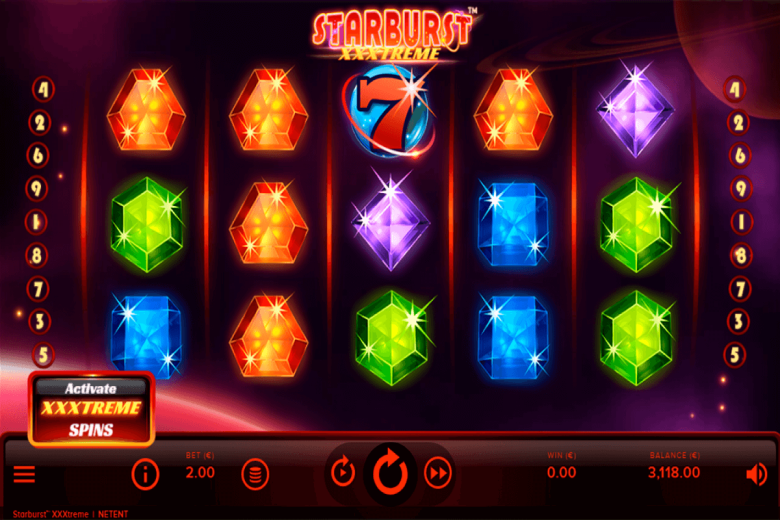 Tragamonedas Starburst de NetEnt