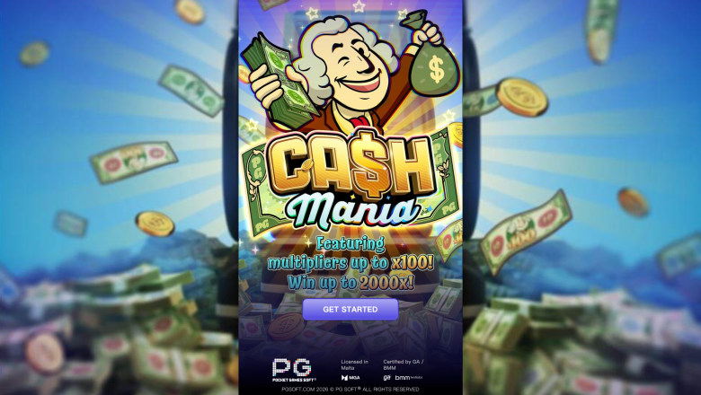 Cash Mania Main Screen