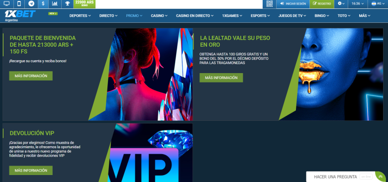 Bonos de 1xbet Casino