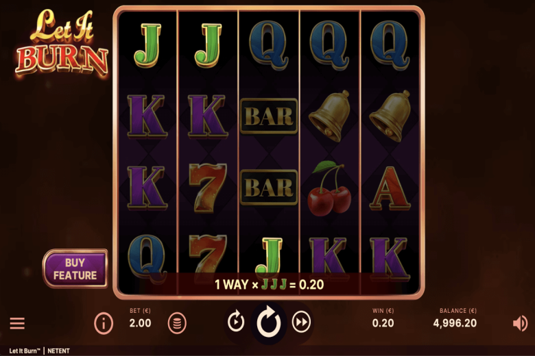 Potencial de ganancias de la tragamonedas Let It Burn