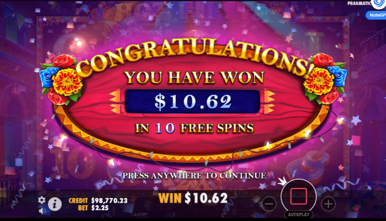 Potencial de Ganancia de Hot Fiesta Slot