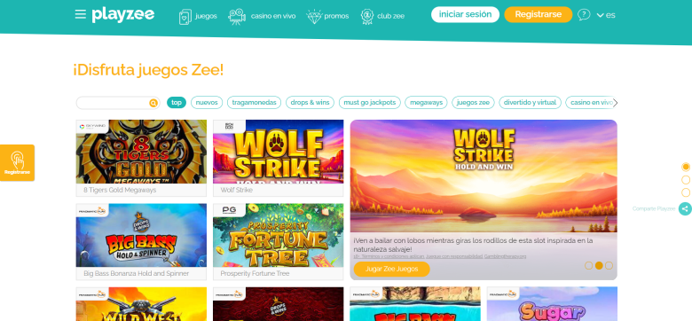 Juegos de Playzee Casino