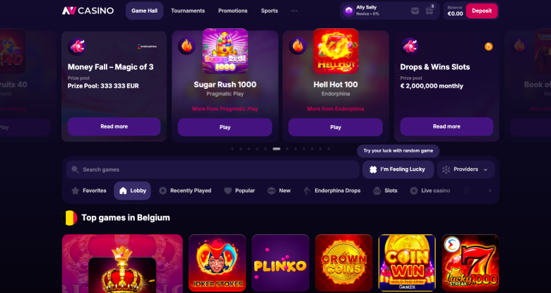 Sala de juegos del casino NV