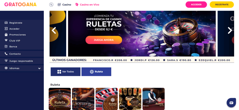 Gratogana Live Casino