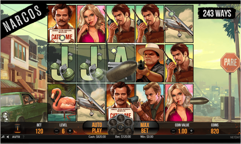 Funciones especiales de la tragamonedas Narcos