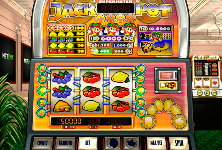Tragamonedas Jackpot 6000 de Netent