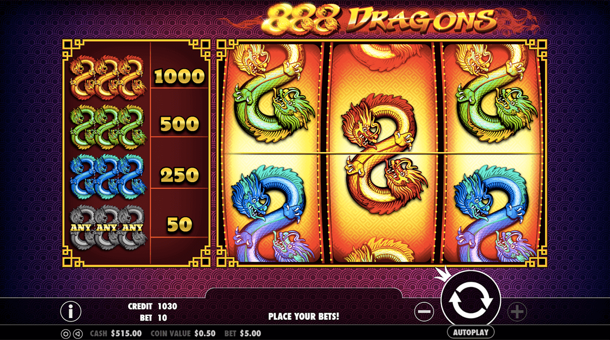 888 Dragons de Pragmatic Play