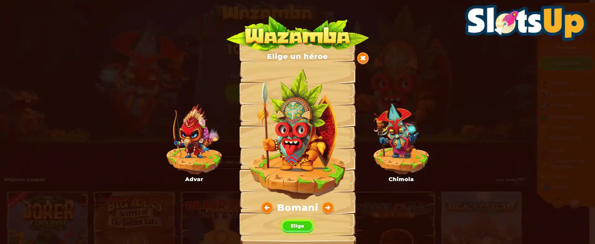 Inicio de sesión en Wazamba 1