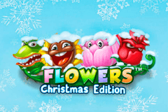 logo flowers christmas edition netent juegos casino 