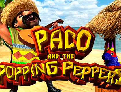 logo paco and the popping peppers betsoft 