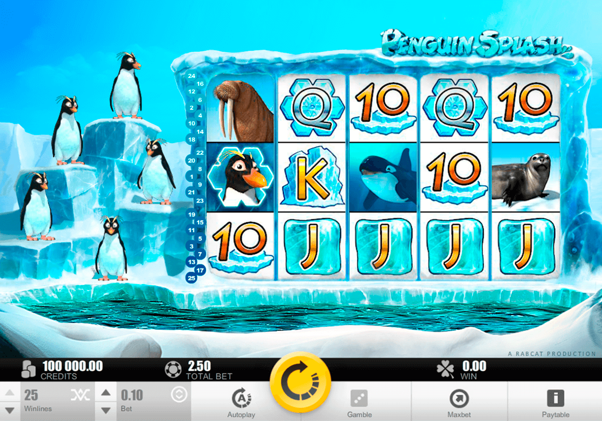 penguin splash rabcat tragamonedas gratis 