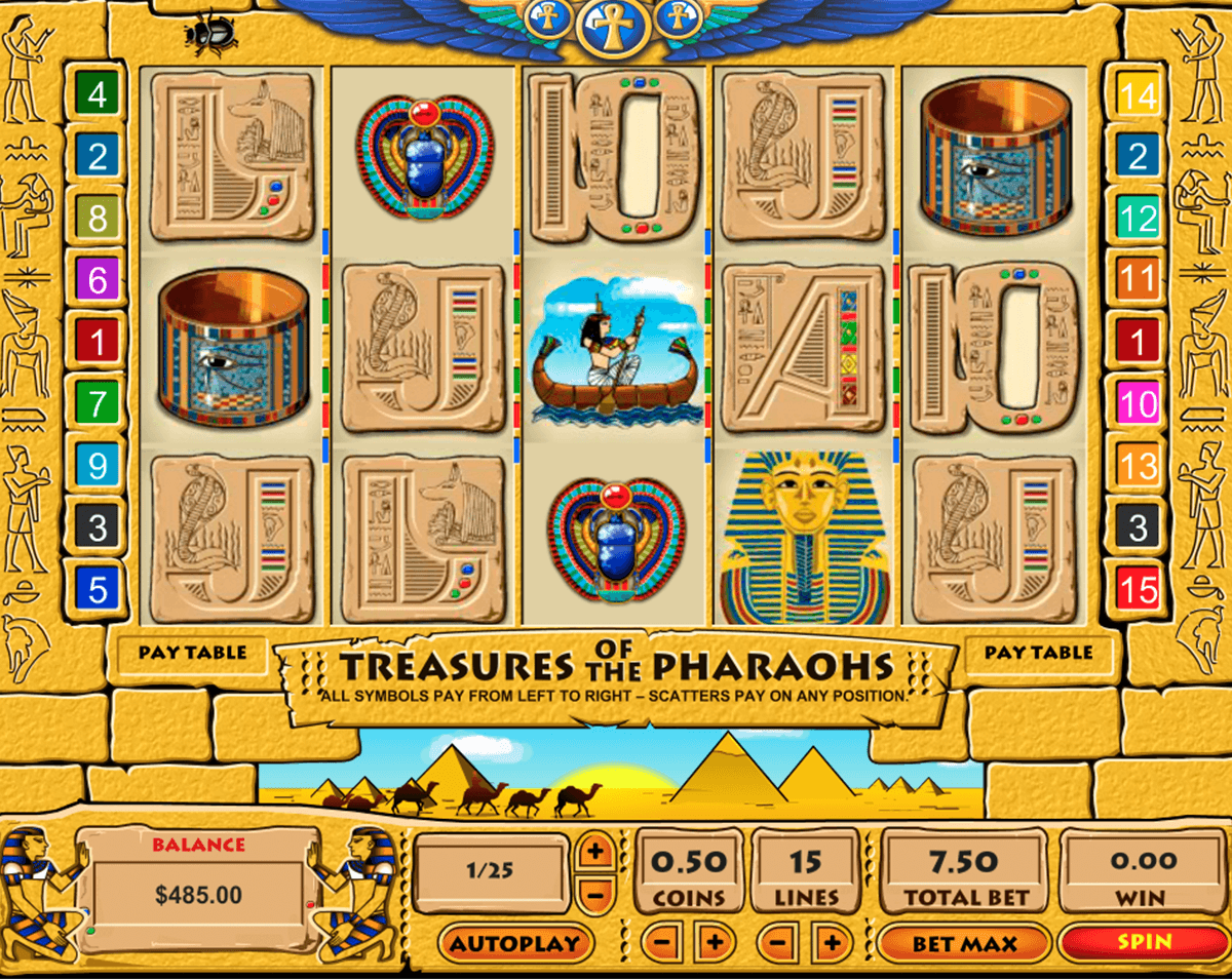 treasure of the pharaohs pragmatic tragamonedas gratis 